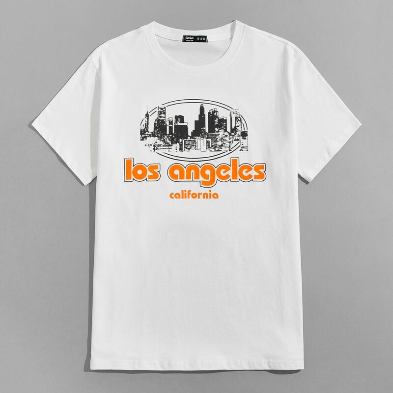 

Guys Letter Graphic Tee, White