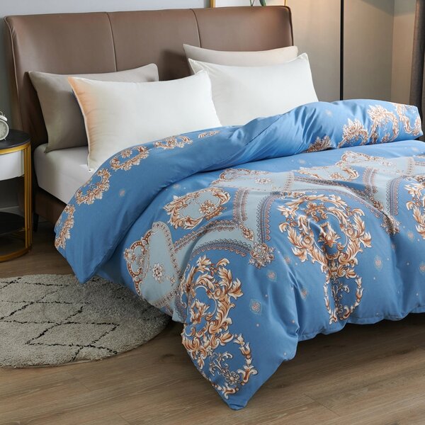 

Royal Pattern Duvet Cover Without Filler, Multicolor