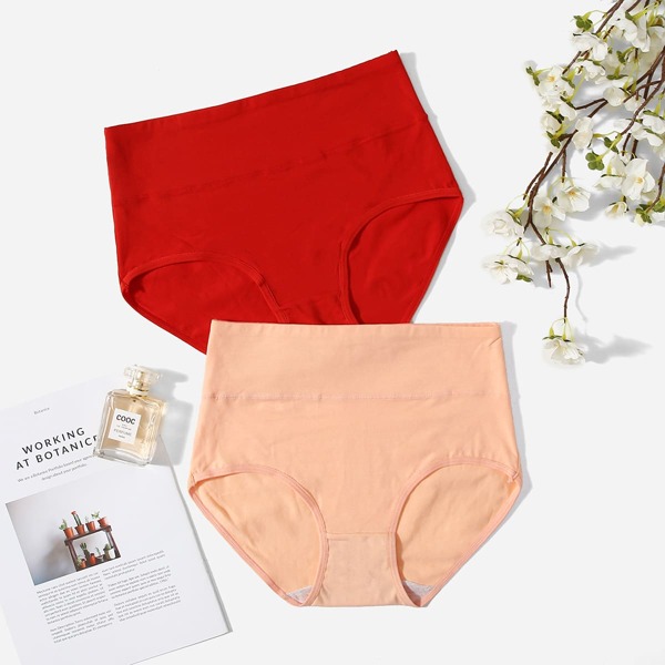 

2pack Plus Solid Panty Set, Multicolor