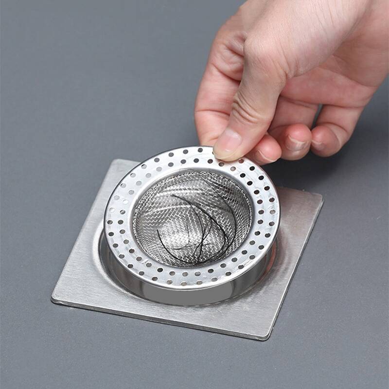 

1pc Round Floor Drain Filter, Silver