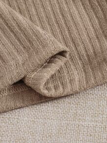 SHEIN EZwear 3 Paquetes de Camiseta de Punto Acanalado - Multicolor - Ver 3