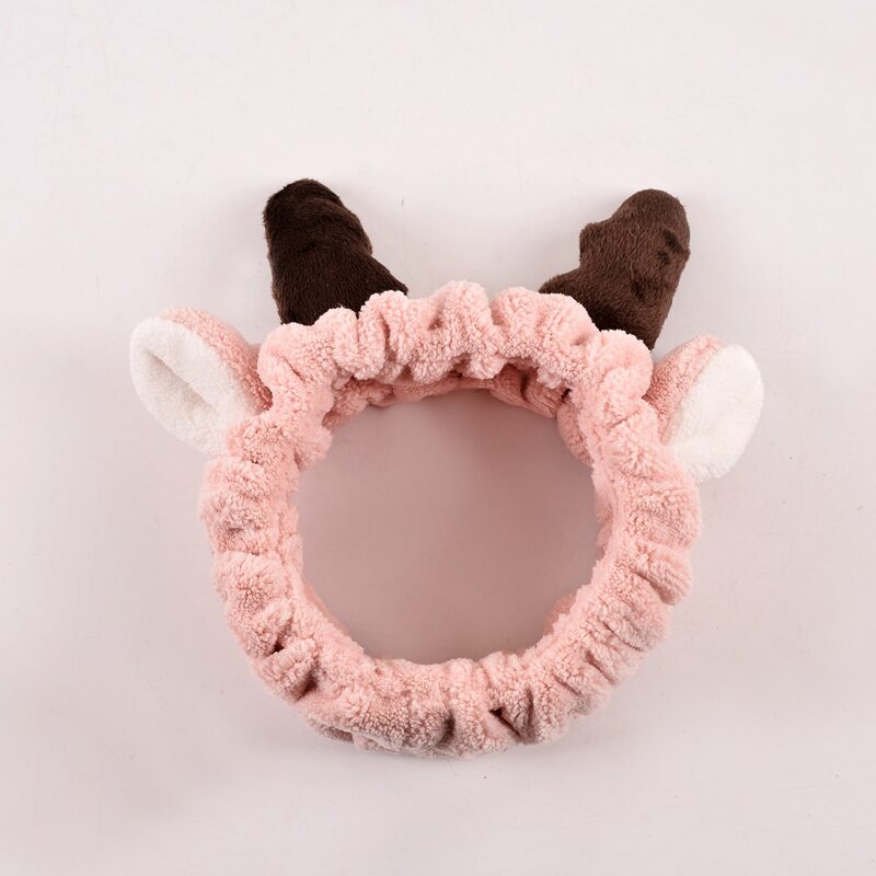 

1pc Ear Bath Headband, Pink