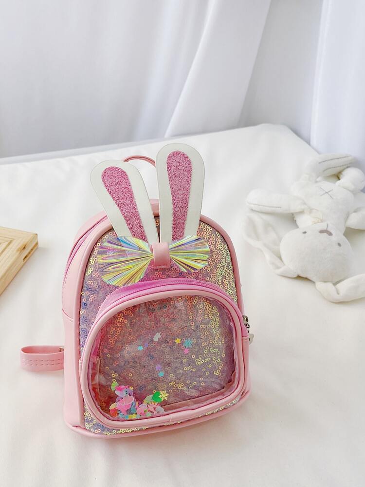 Mochila de niñas con lentejuelas - Rosa - Añade 8