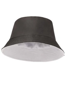 Mũ xô có thể đảo ngược trơn - màu đen - Xem 4