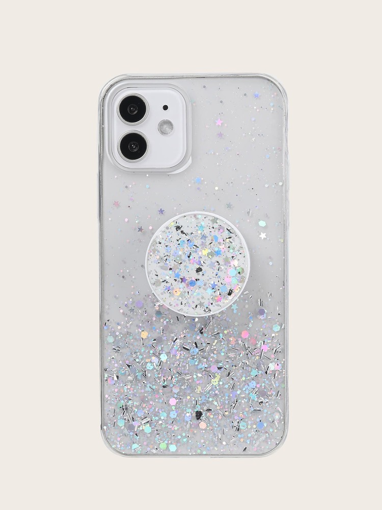 帶突出手機把手閃光手機殼 - 白色 - 查看 4