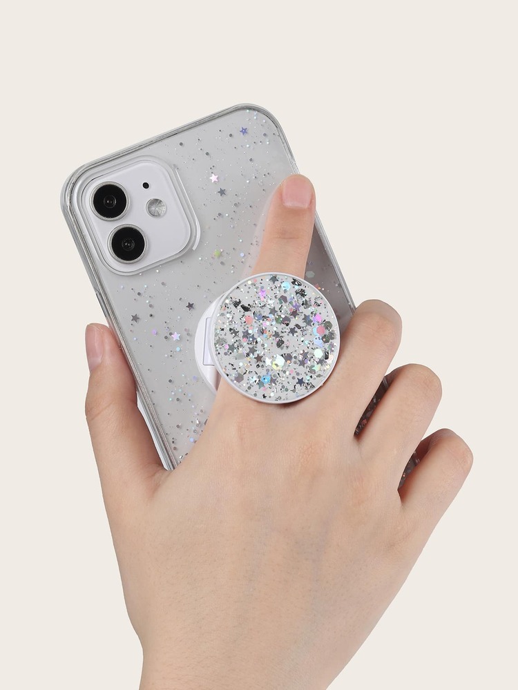 帶突出手機把手閃光手機殼 - 白色 - 查看 5