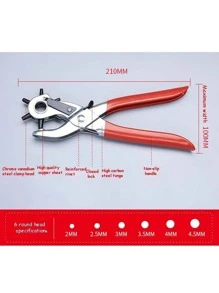 1pc Belt Hole Puncher - Silver - View 5