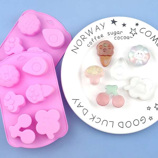 

1pc Silicone Baking Mold, Pink