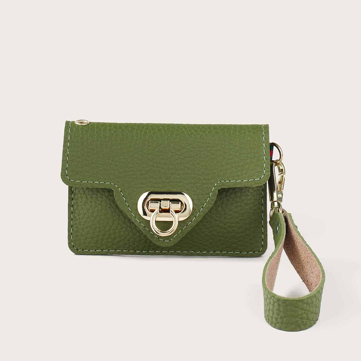 

Lock Decor Card Holder, Green