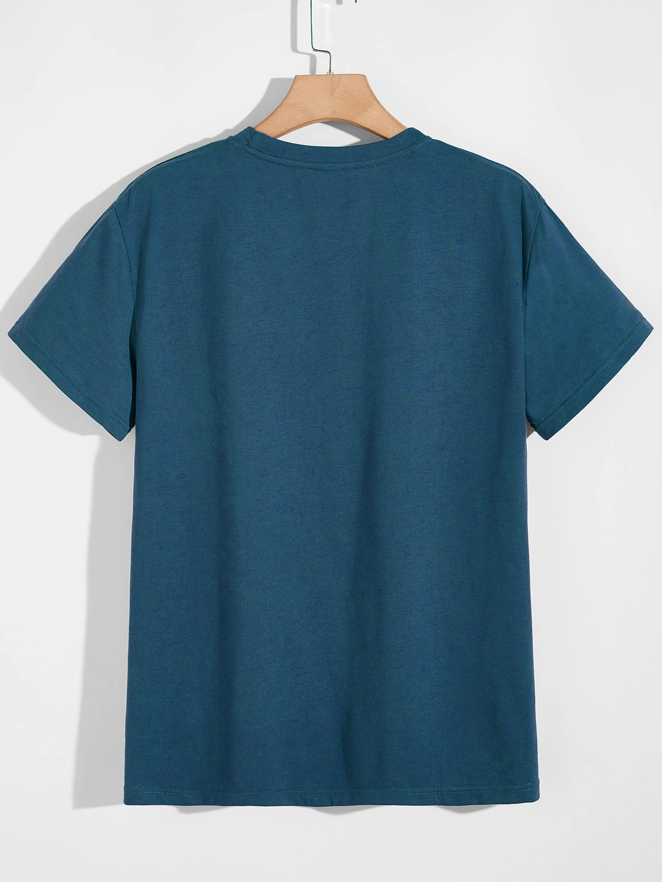 Miniatura 2 de Hombres Camiseta con estampado de letra Agua verde azul