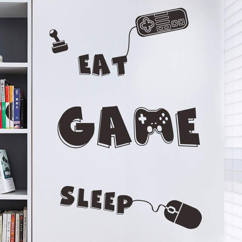 

Letter Graphic Wall Sticker, Black