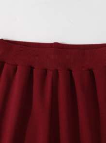 Toddler Boys Letter Graphic Sweatshirt & Joggers - Burgundy - View 4