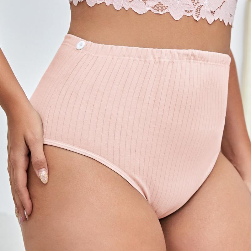 

Plus High Waist Panty, Baby pink
