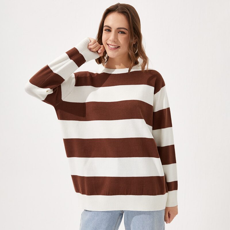 

Striped Oversized Sweater, Multicolor