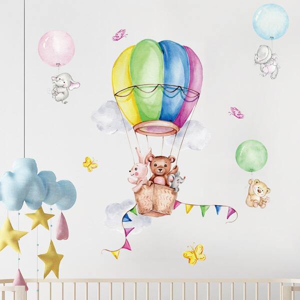 

Cartoon Graphic Kids Wall Sticker, Multicolor