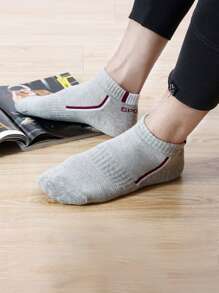 Hombres 5 pares Calcetines de rayas corto