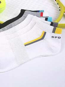 Hombres 5 pares Calcetines de rayas corto