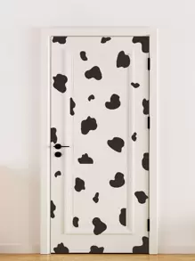 牛印花牆貼 - 黑色 - 查看 1