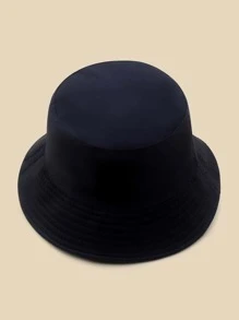 Letter Graphic Bucket Hat - Black - View 3