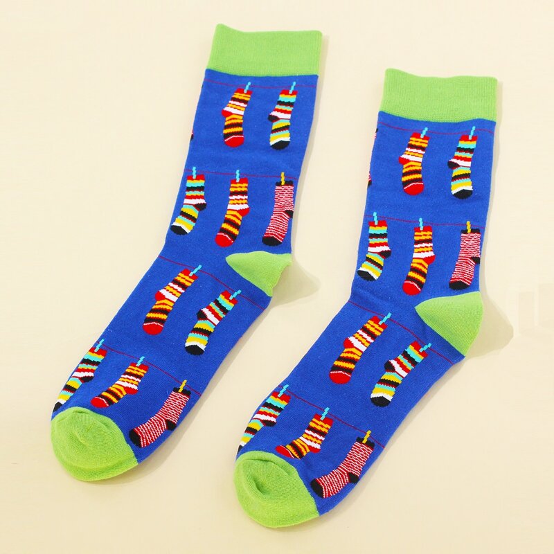 

Cartoon Graphic Crew Socks, Multicolor
