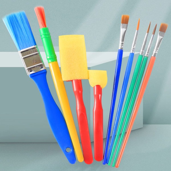 

9pcs Oil Painting Brush, Multicolor