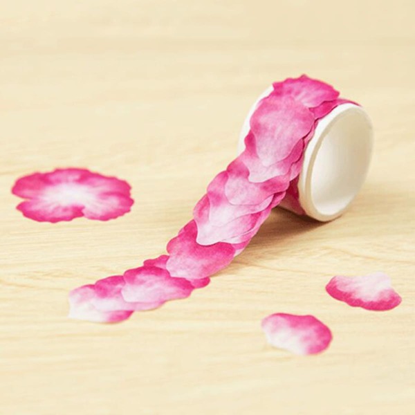 

1roll Petal Design Sticker, Hot pink