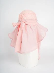 หมวกกันแดด - สีชมพู - ดู 2