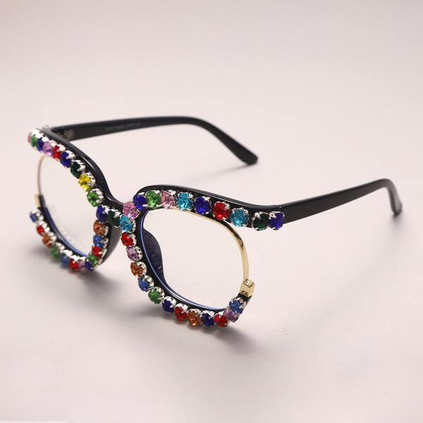 

Rhinestone Decor Eyeglasses