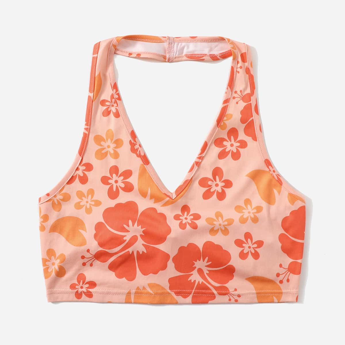 

Floral Print Halter Top, Multicolor
