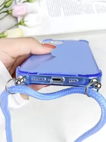 Apple Crossbody 手机壳 坚固手机壳 带挂绳 兼容 iPhone 11、iPhone 13、iPhone 14 Pro Max - 藍色 - 查看 4