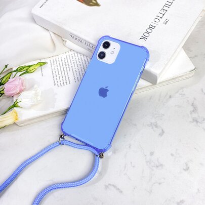 Solid Phone Case With Lanyard