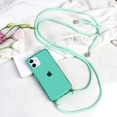 Solid Phone Case With Lanyard