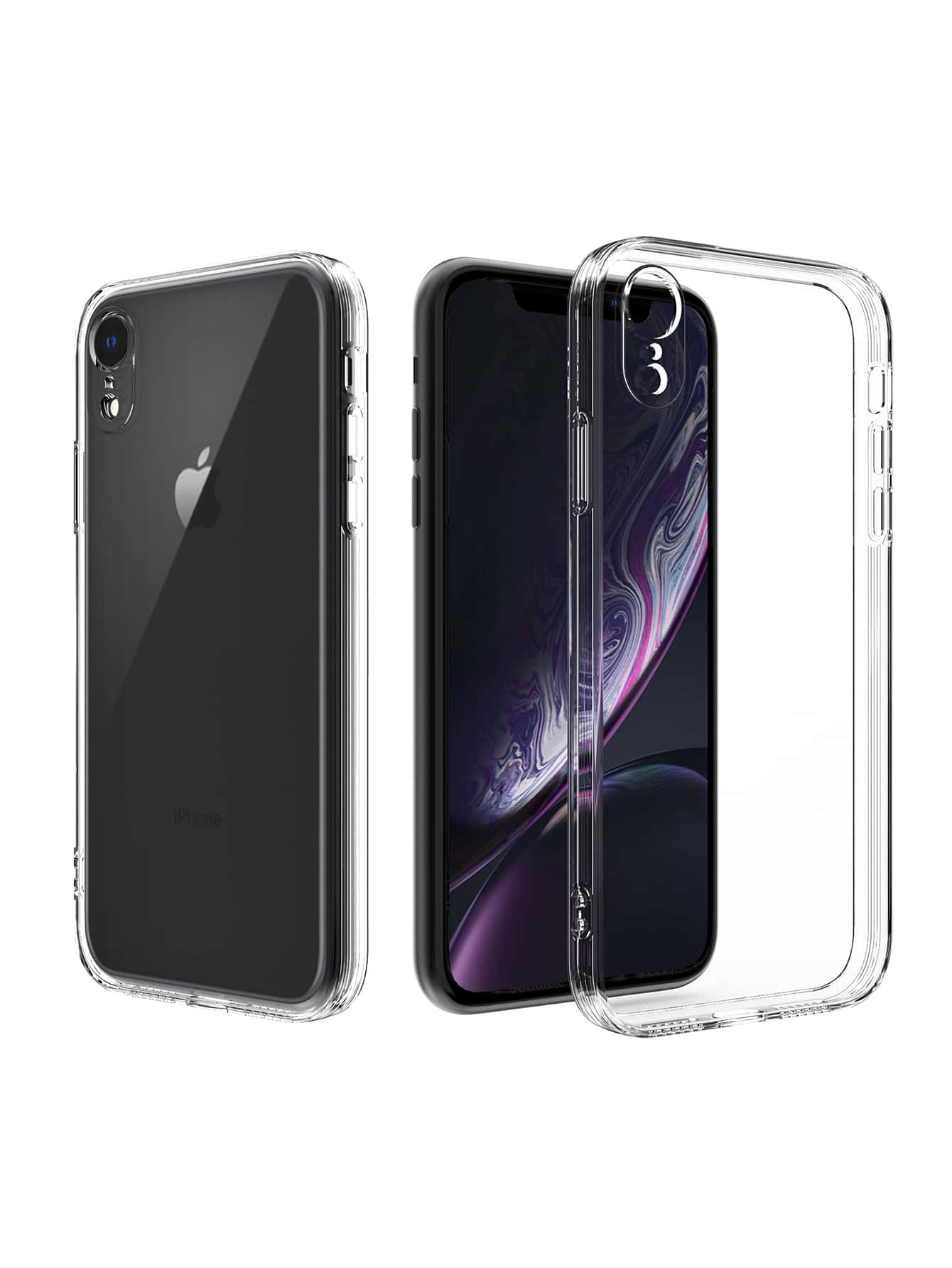 2 chiếc ốp điện thoại trong suốt tương thích với iPhone 11,IPhone 13,IPhone 14 Pro Max - Trong sáng - Xem 2