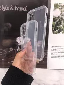 2 chiếc ốp điện thoại trong suốt tương thích với iPhone 11,IPhone 13,IPhone 14 Pro Max - Trong sáng - Xem 6