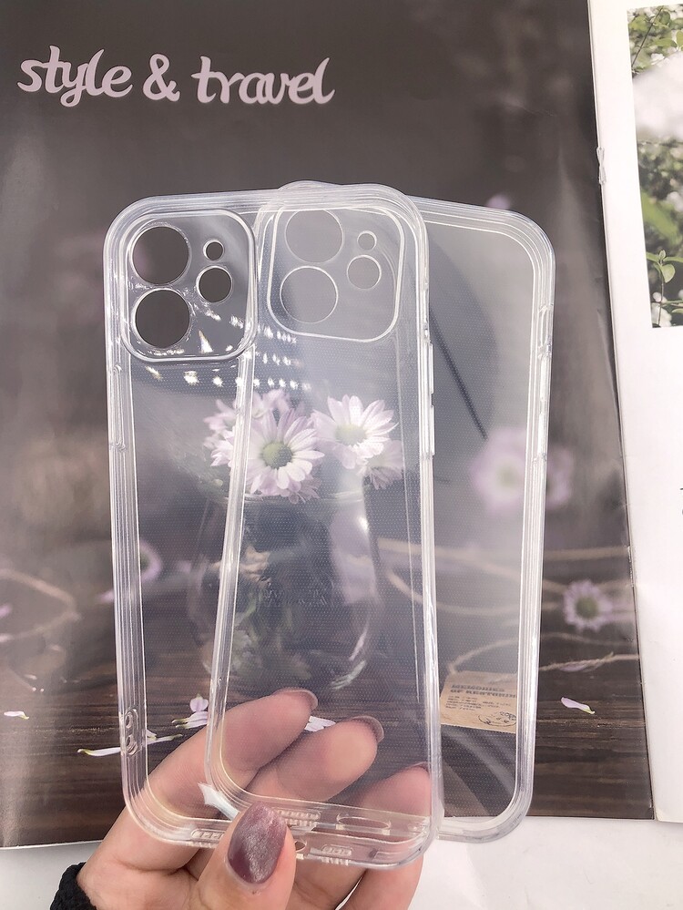 2 chiếc ốp điện thoại trong suốt tương thích với iPhone 11,IPhone 13,IPhone 14 Pro Max - Trong sáng - Xem 7
