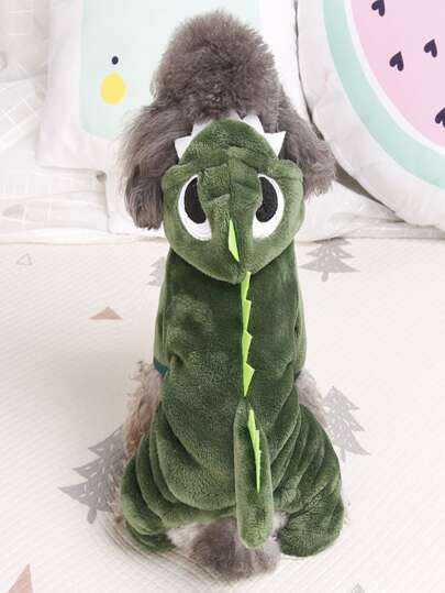 Cartoon Dinosaur Pet Plush Jumpsuit