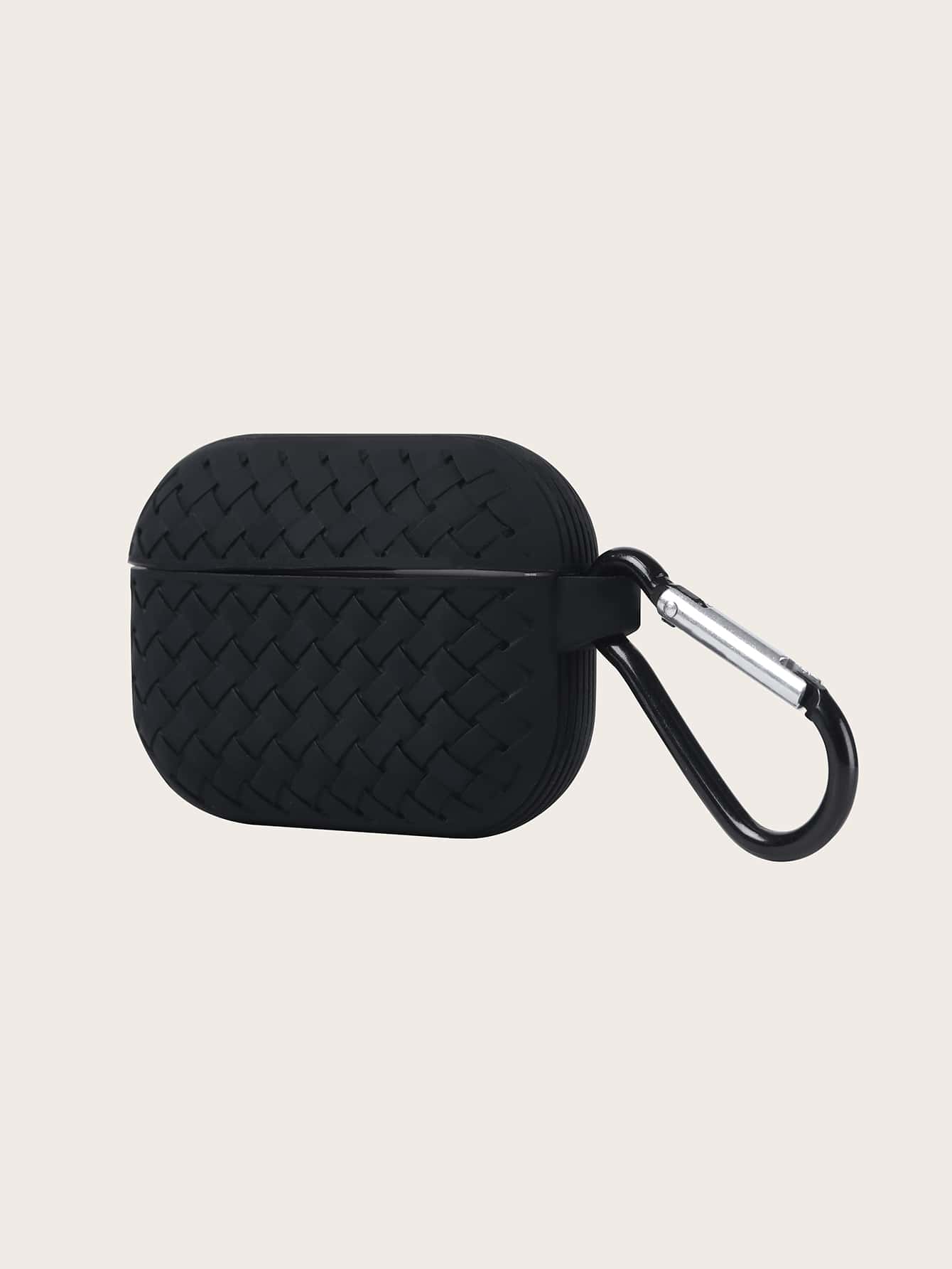 編織紋案airpods1/2及airpods Pro保護殼 - 黑色 - 查看 1