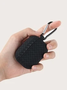 編織紋案airpods1/2及airpods Pro保護殼 - 黑色 - 查看 5