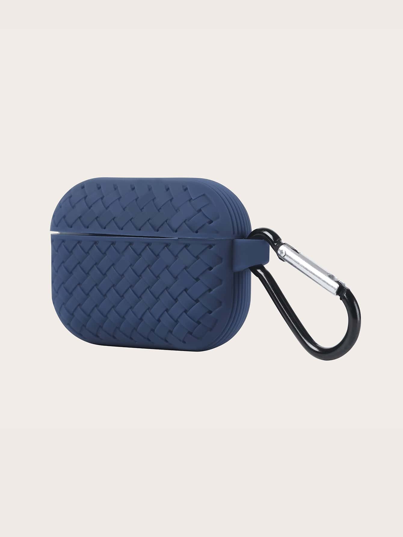 Woven Pattern Case Compatible With Airpods - Royal Blue - View 1