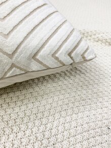 Plaid Cushion Cover Without Filler - Beige - View 3