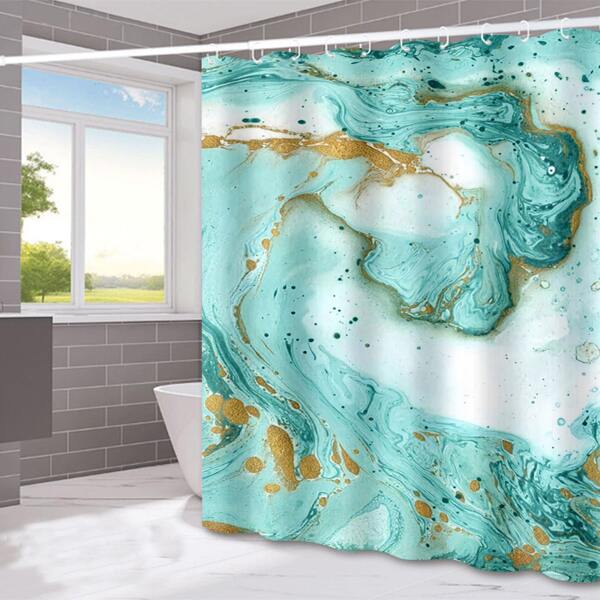 

Marble Pattern Shower Curtain, Multicolor