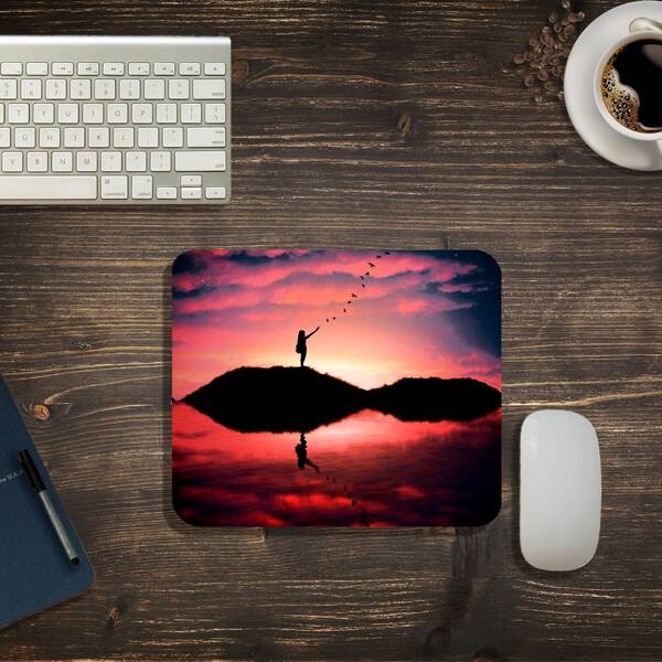 

Landscape Print Mouse Pad, Redwood