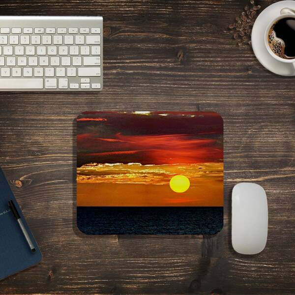 

Landscape Print Mouse Pad, Yellow