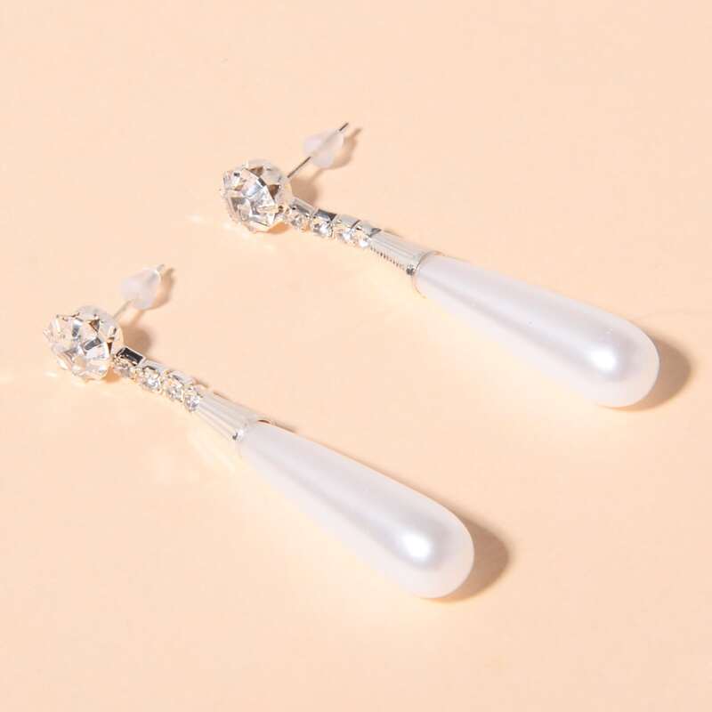 

Faux Pearl Drop Earrings, Multicolor