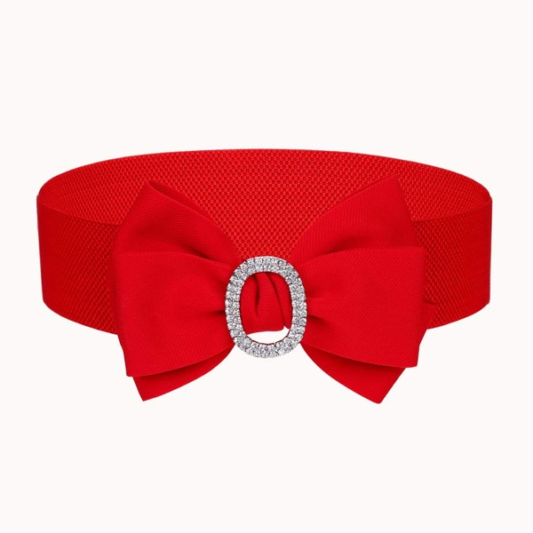 

Bow Knot Decor Belt, Red