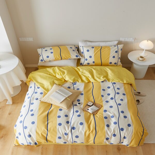 

Polka Dot Pattern Duvet Cover Sets Without Filler, Multicolor