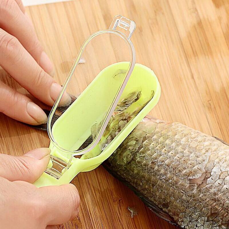 

1pc Scraping Fishing Scale Brush, Green