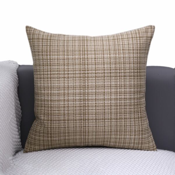 

Woven Design Cushion Cover Without Filler, Khaki