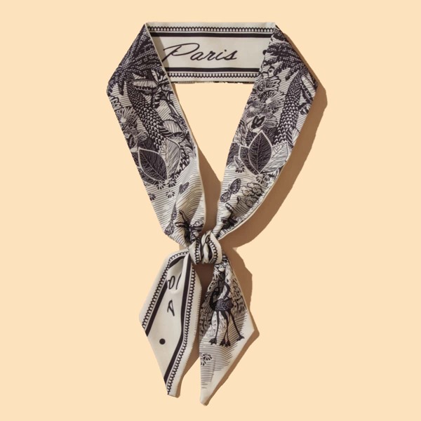 

Leaf Print Scarf, Multicolor