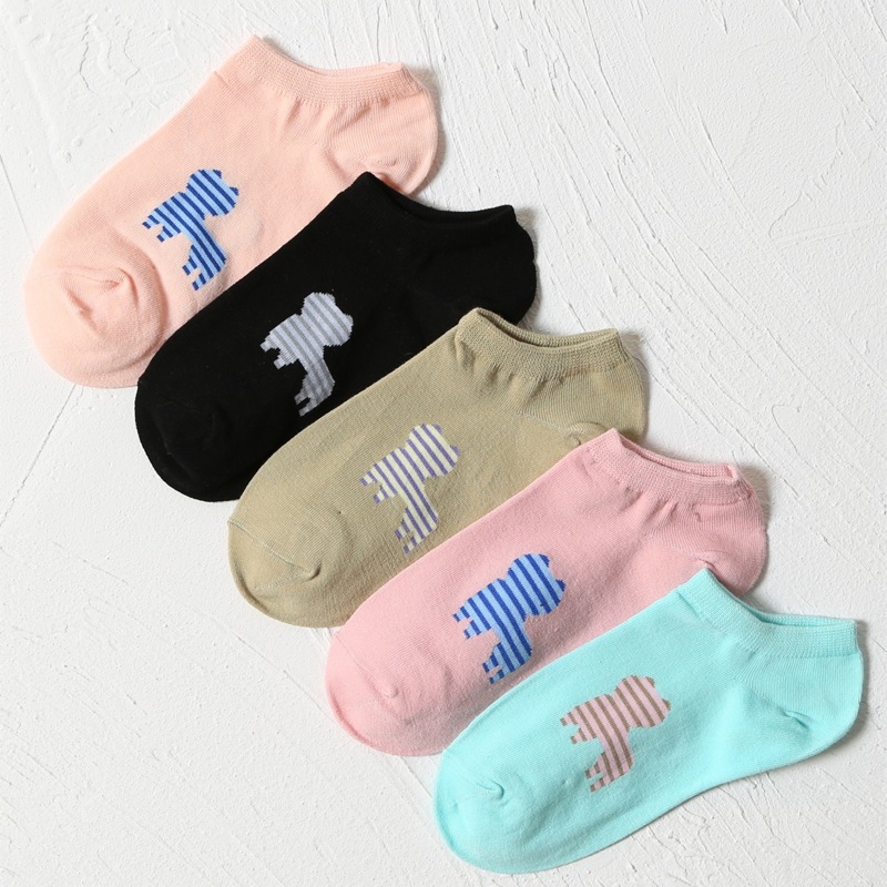 

5pairs Cartoon Pattern Ankle Socks, Multicolor